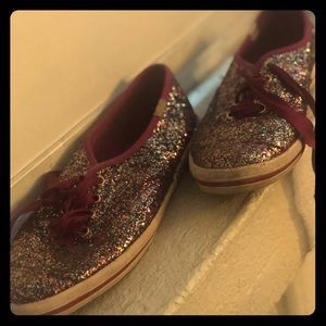 Kate Spade x Keds Pink Glitter Sneakers